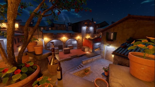 Inferno at night